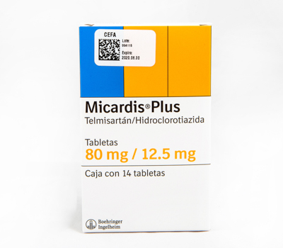 MICARDIS PLUS 80MG/12,5MG TABLETAS VIA ORAL