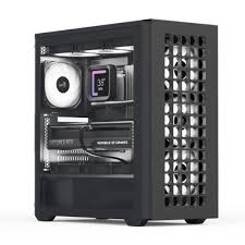 CASE RGB AEROCOOL D502A TORRE MEDIA MALLA 1 ABANICO FRONTAL Y 3 ABANICOS TRASEROS D502A-G-BK-V1 NEGRO
