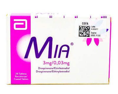 Mia 20 caja 28 comprimidos