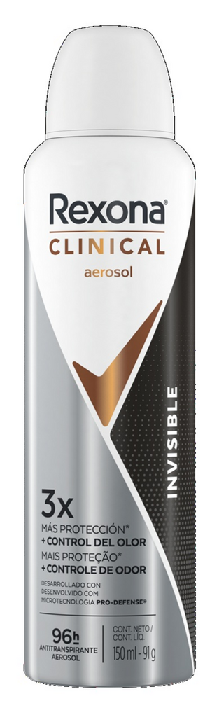 Rexona Clinica Antitranspirante Aero Women Invisible 150 ml