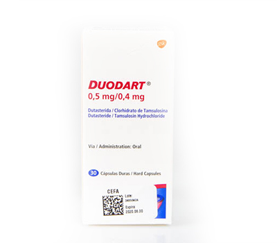 DUODART 0,5 MG/0,4 MG TABLETAS VIA ORAL