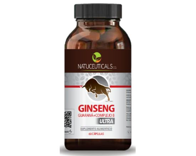 Ginseng, Guarana+Complejo B Ultra, 60 capsulas