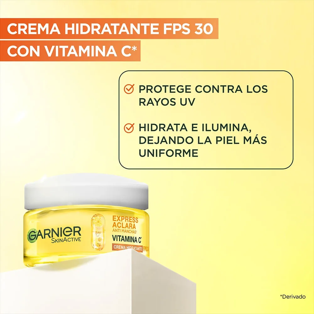 Crema Antimanchas Garnier Express Aclara Vitamina C - 50 ml
