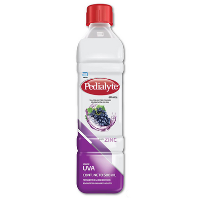 Pedialyte 60 Diarrea sabor uva 500 ml
