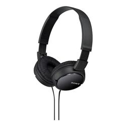 Sony ZX Series Wired On-Ear Headphones, Black MDR-ZX110 - Color