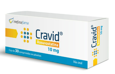 Cravid, 10 mg, 30 comprimidos recubiertos
