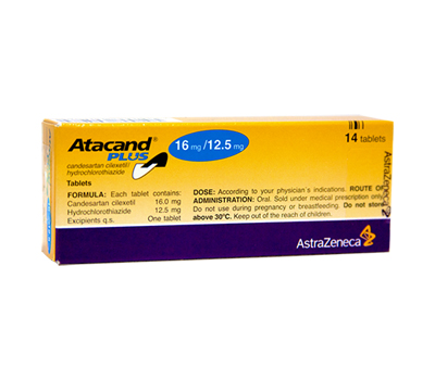ATACAND PLUS 16MG/12,5MG TABLETAS VIA ORAL