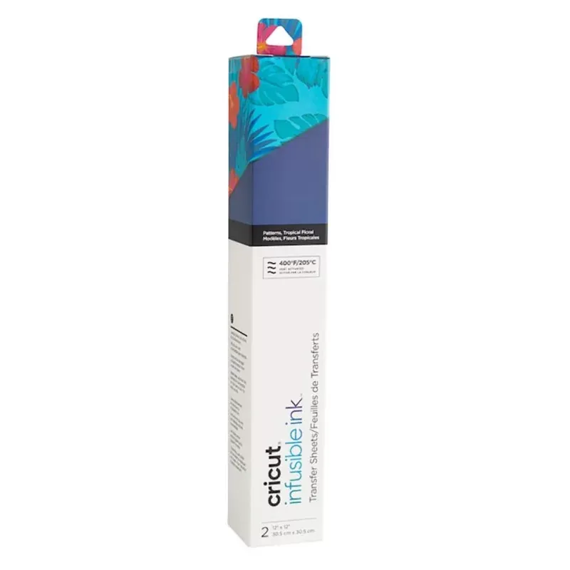 CRICUT HOJA DE TRANSFERENCIA INFUSIBLE INK – TROPICAL FLORAL – 2 HOJAS