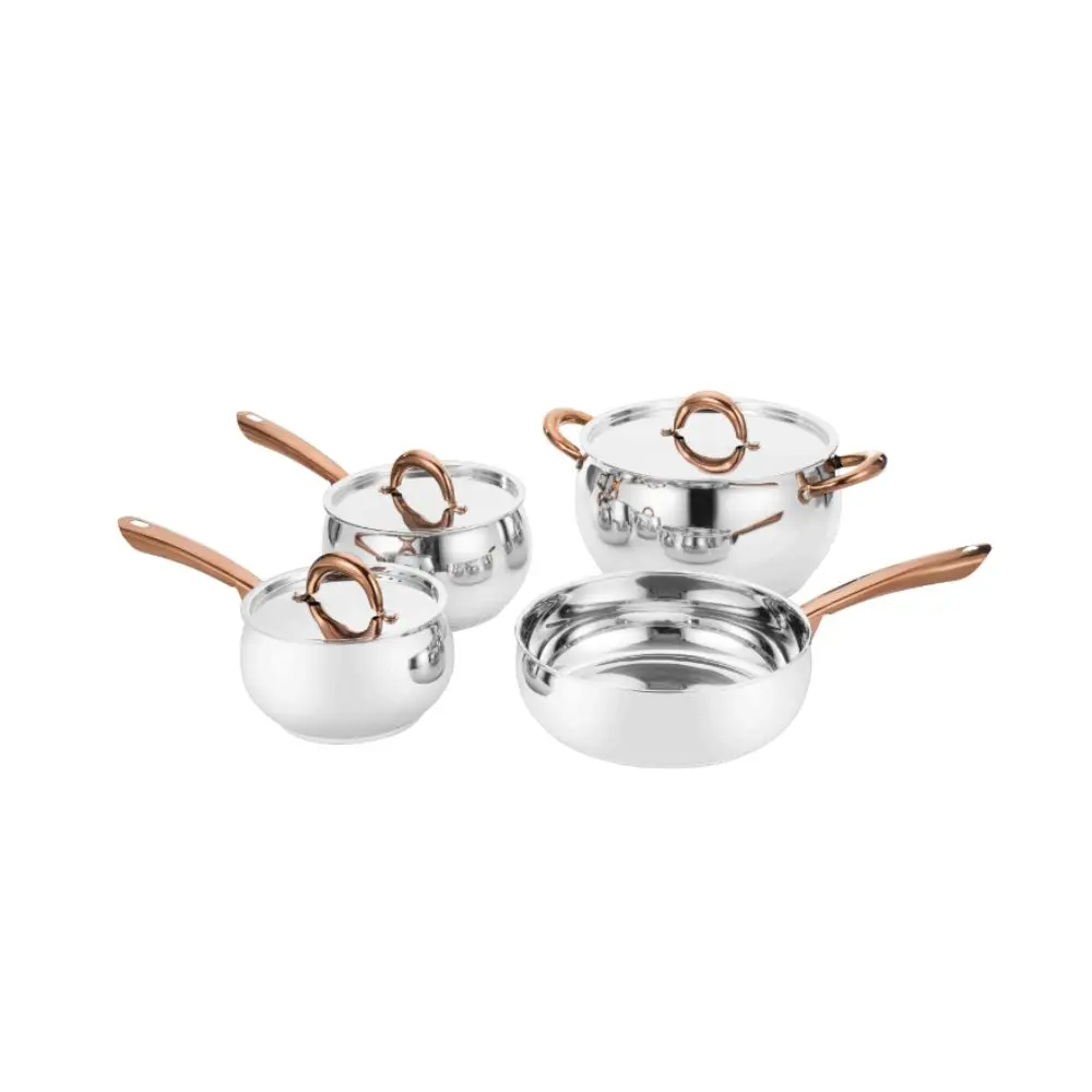 Batería de Cocina Hamilton Beach Acero Inoxidable Plateado 7 piezas HB47757U