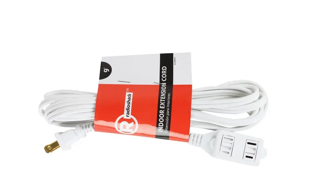 Extensión eléctrica RadioShack 6100810 3 tomas 274.32 cm