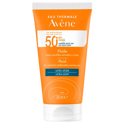 Avene, Fluido Ultra-Ligero, SPF 50+, 50 ml