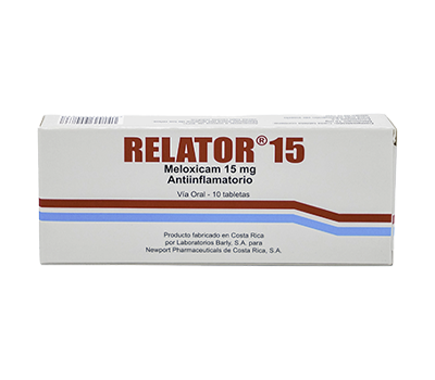 RELATOR 15MG X 10 TABLETAS