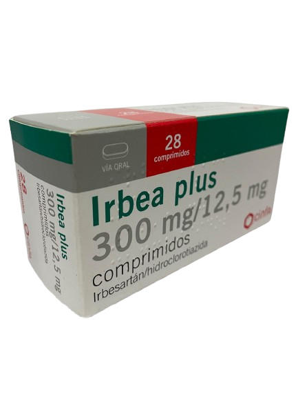IRBEA PLUS TABLETAS 300 MG / 12.5 MG X 28 UNIDADES