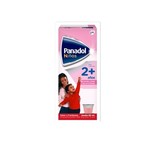 Panadol niños jarabe 160mg/5ml vía oral 60 ml