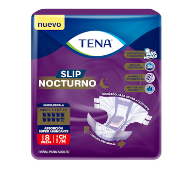 TENA SLIP NOCTURNO MEDIANO X 8