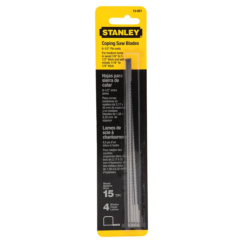 Hoja para serrucho de calar 6 1/2" Stanley