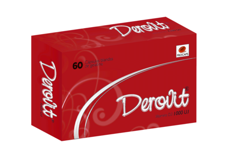 Derovit 1000 U.I suplemento vitaminico 60 capsulas