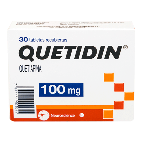 QUETIDIN TABLETAS 100 MG