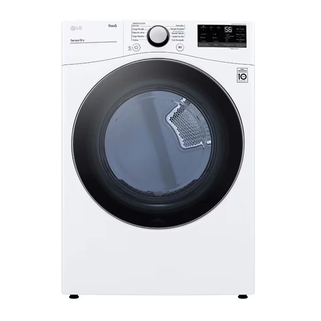 LG Secadora Eléctrica 22 kg color Blanco DF22WV2RE