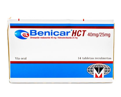 Benicar Hct Menarini 40/25 Mg X 14 Tabletas
