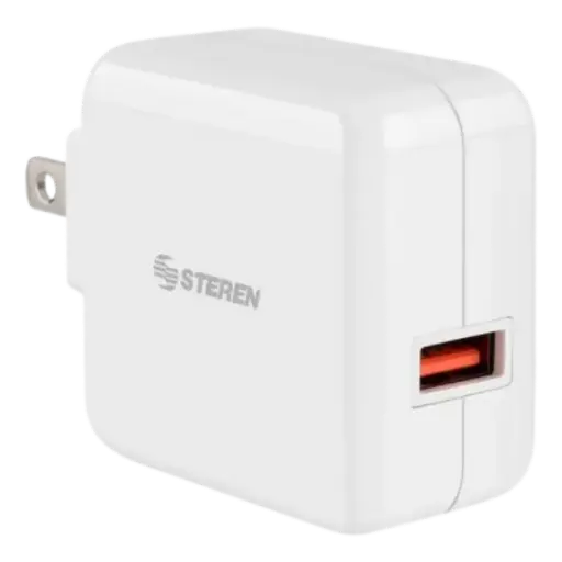 CARGADOR Steren QUICK CHARGE3.0 1 PUERTO DE CASA ELI-722