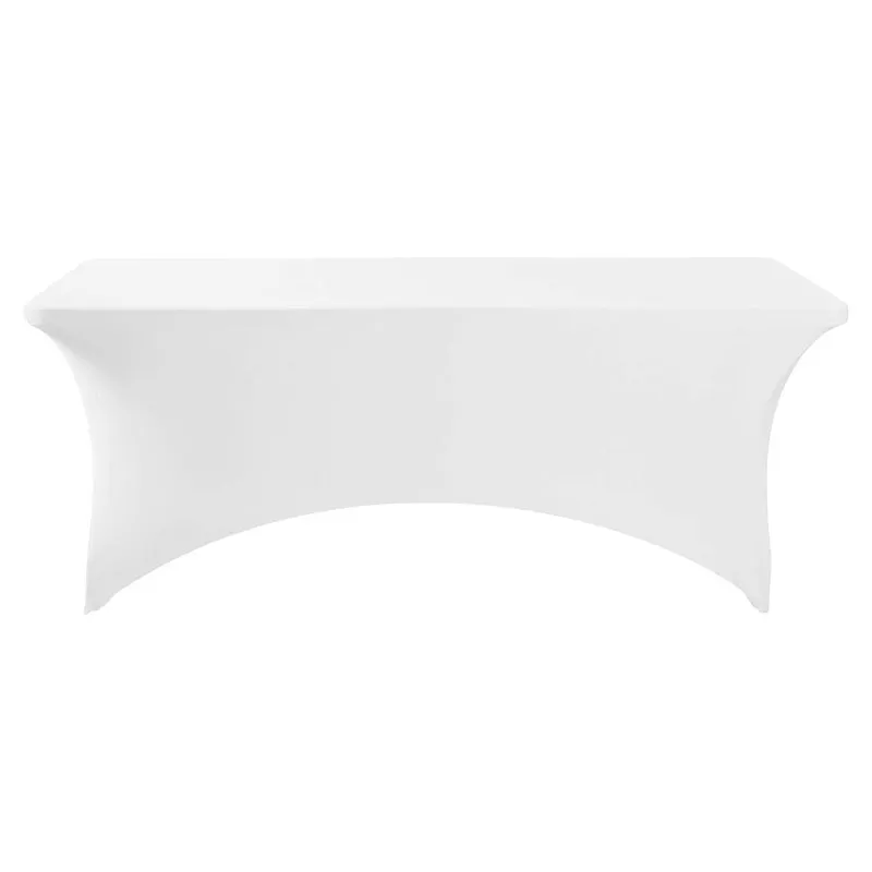 Mantel de spandex 180 x 74 x 72.5 cm mate blanco