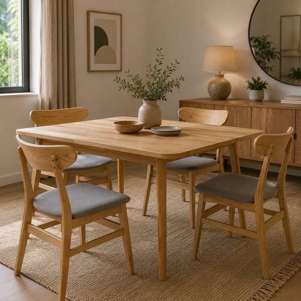Silla de madera-poliester 50x75 cm beige