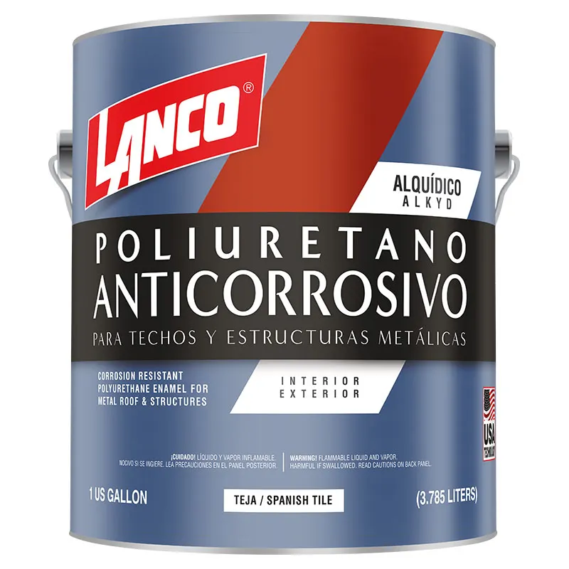 Anticorrosivo poliuretano teja 1 gal Lanco