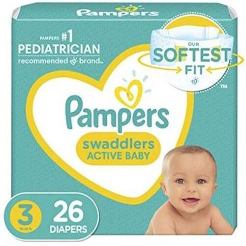 PAMPERS SWADDLERS S3 JUMBO 26/4