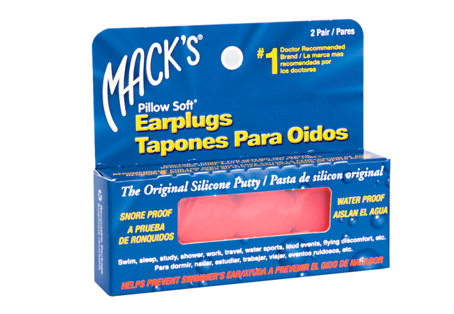 MACKS TAPON OIDO SILICON ANARANJADO