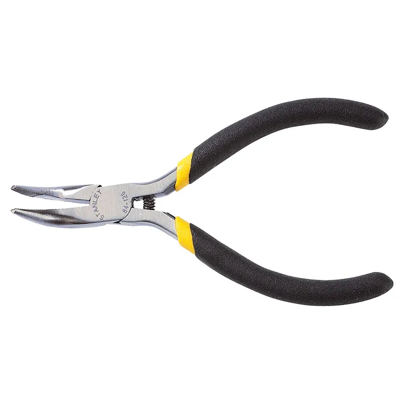 Alicate de punta curva 5" mango plástico Stanley