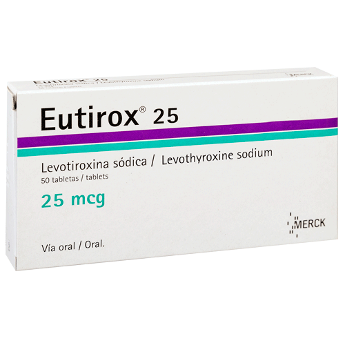 EUTIROX TABLETAS 25 MG