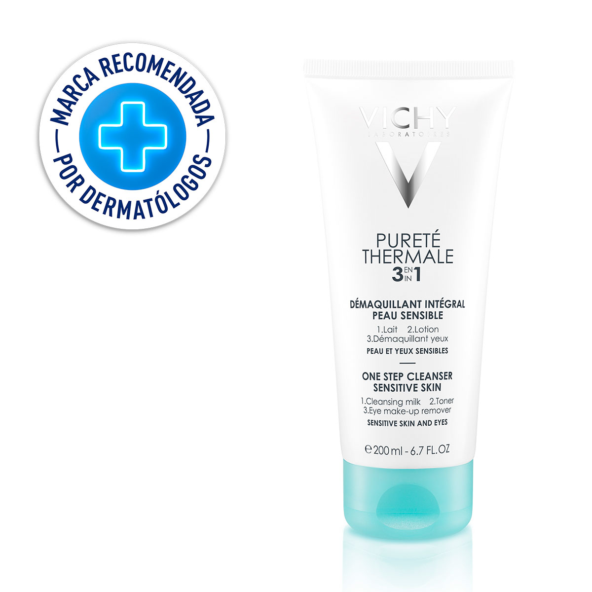 VICHY PURETÉ THERMALE DESMAQUILLANTE INTEGRAL 3 EN 1 200 ML