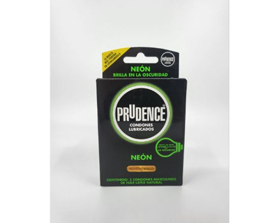 Condones Prudence, Neón, 3 unidades