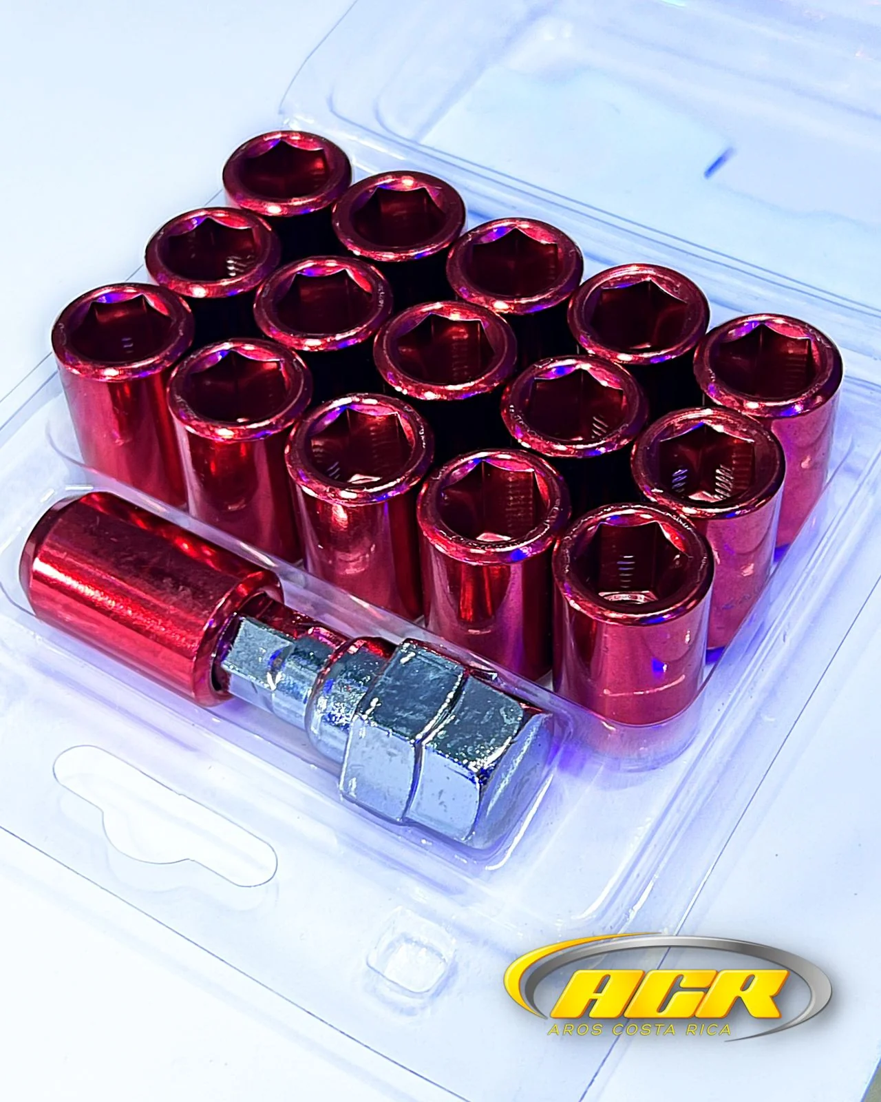 PT-01 TUERCAS ALLEN MEDIDA 12X1.5MM COLOR ROJO