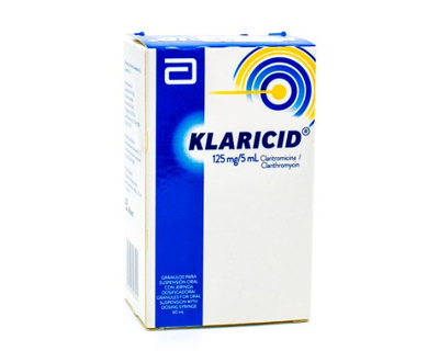 Klaricid, 125 mg/5 ml, 60 ml granulado p
