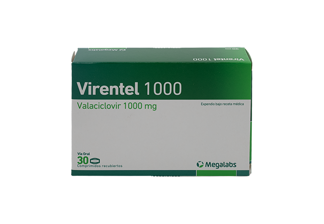 VIRENTEL 1000 mg x 30 COMPRIMIDOS