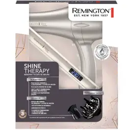 Combo Alisador + Secadora de cabello Remington Shine Therapy