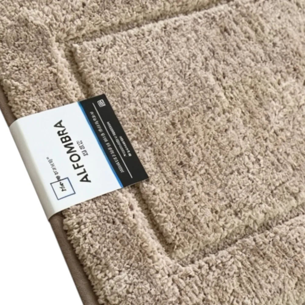 Alfombra Mainstays Para Baño, De Fibra Cesped 40x60c