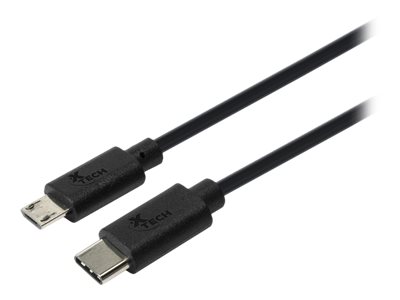 Xtech XTC-520 – Cable USB – USB-C (M) reversible a Micro-USB tipo B (M) – USB 2.
