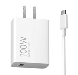Adaptador De Corriente Xiaomi 100W, USB-A, Con Cable USB-A a US