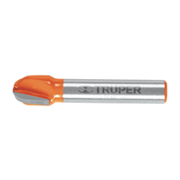 Cuchilla Router Media Caña 3/8" Truper