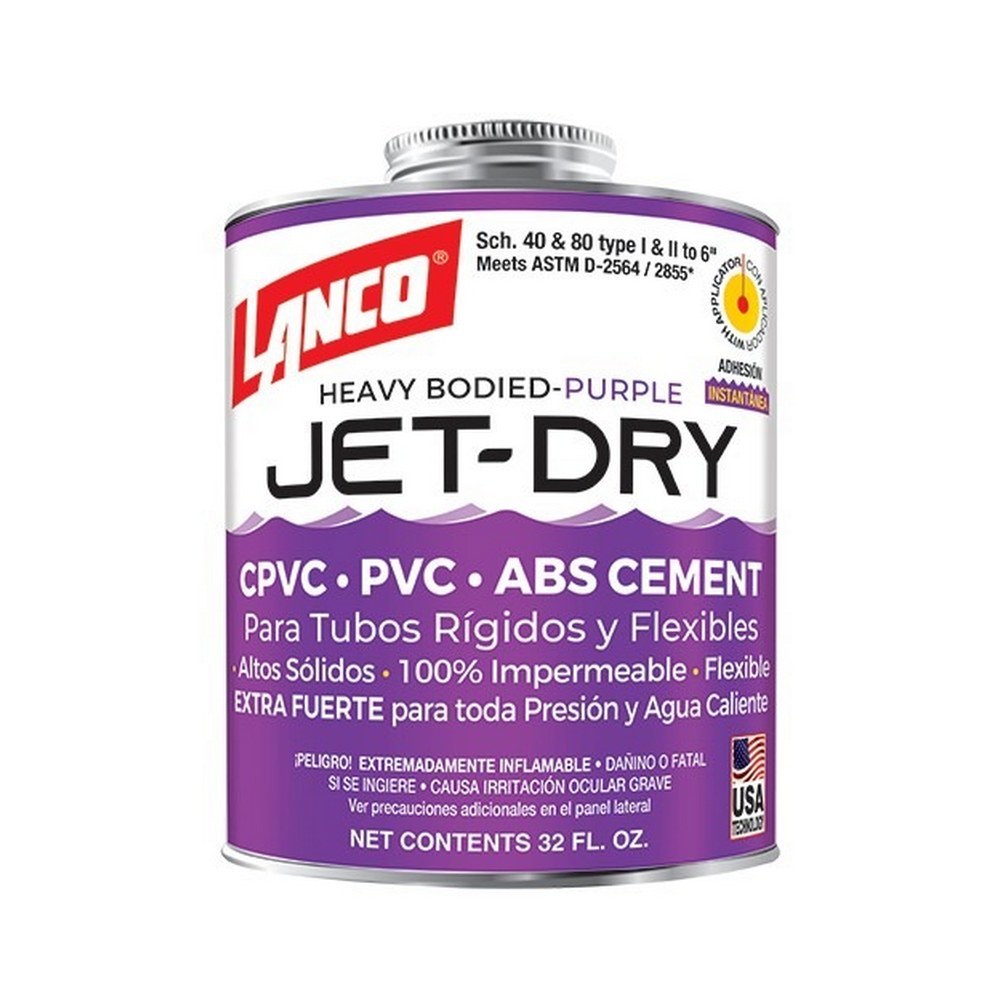 Pegamento para pvc 1-4 gal jet dry