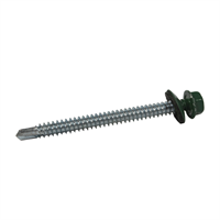 Tornillo Techo Punta Broca Verde 1/4 X 3" 12 Unidades