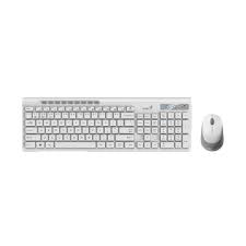 TECLADO Y MOUSE GENIUS SLIMSTAR 8230 INALÁMBRICO (BLUETOOTH 5.3/ 2.4 GHZ) ESPAÑOL 31340015401 BLANCO