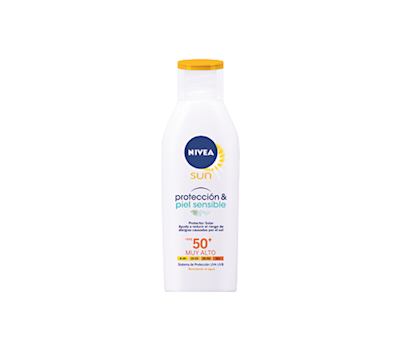 NIVEA SUN PROTECTOR SOLAR Y PIEL SENSIBLE FPS 50 MUY ALTO 20 G