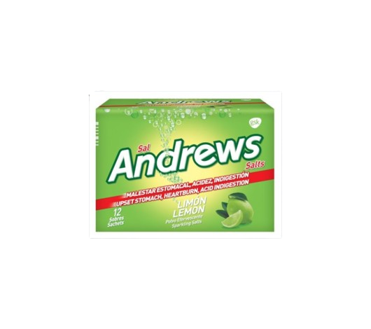Sal Andrews limón x12 sobres polvo efervescente