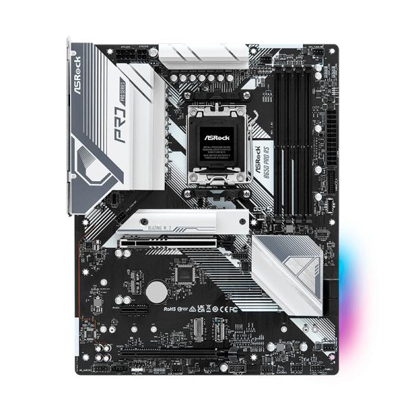 Tarjeta Madre Asrock B650 Pro RS AM5 ATX DDR5 – Negro / Blanco