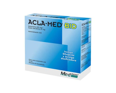 Aclamed 400 mg/57 mg polvo suspension 70 ml