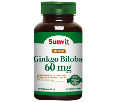 SUNVIT LIFE GINKGO BILOBA 60 MG 90 TABLETAS